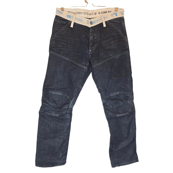G-Star Other - G-STAR RAW Elwood Tapered Band Jeans Men 32 3D Knee Tech Denim Graphic Waistband